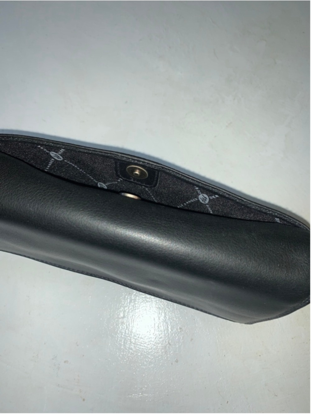 Women's Black Leather Clutch Wristlet Derek Alexander - Picture 9 of 11